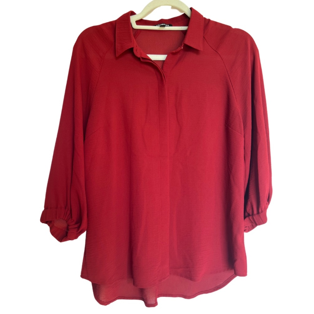 Express women’s red size M blouse